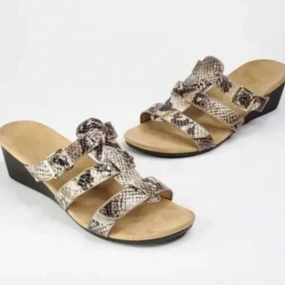 Vionic Snakeskin Pattern Sandals - Picture 1 of 9